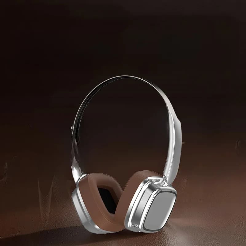 Retro on-ear-hörlurar med Bluetooth 5.4 och stereobas