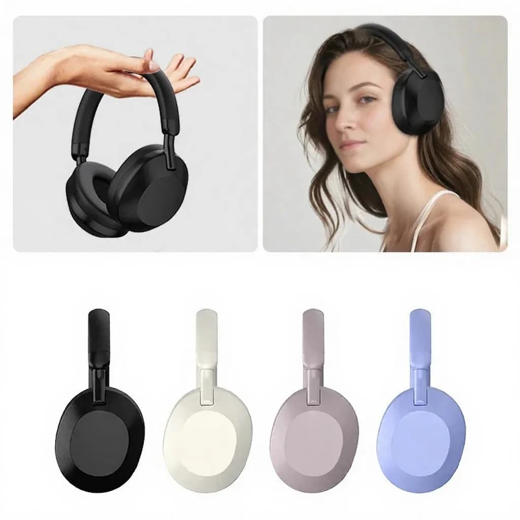 Trådlösa hörlurar med aktiv brusreducering och Bluetooth 5.4