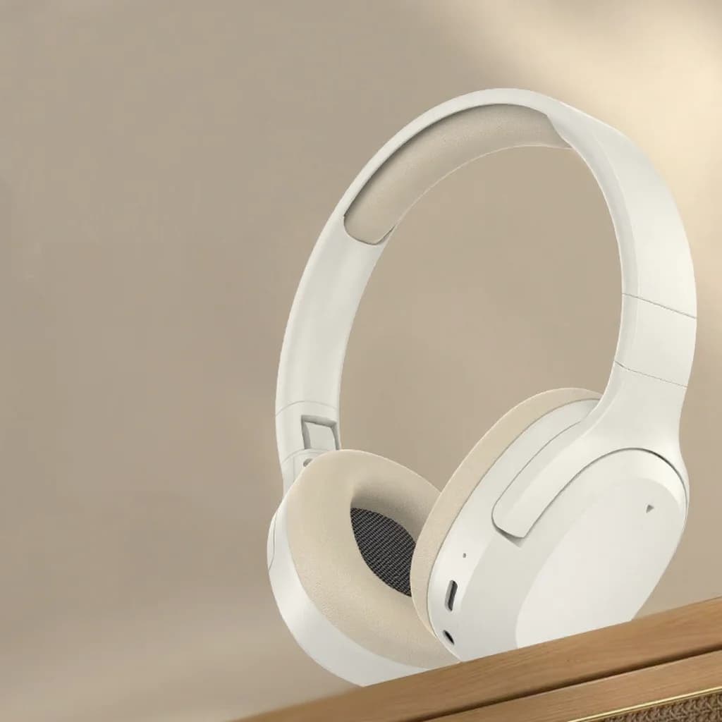 On-ear Bluetooth-hörlurar med bas, AUX och TF-kortstöd
