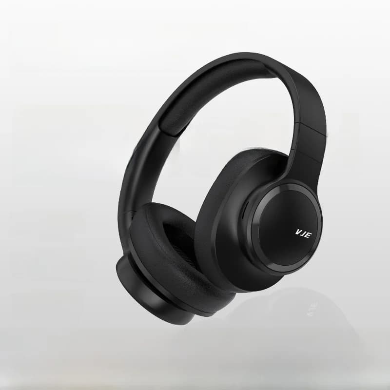 Trådlösa Bluetooth-hörlurar med öronkåpor, mikrofon och djup bas