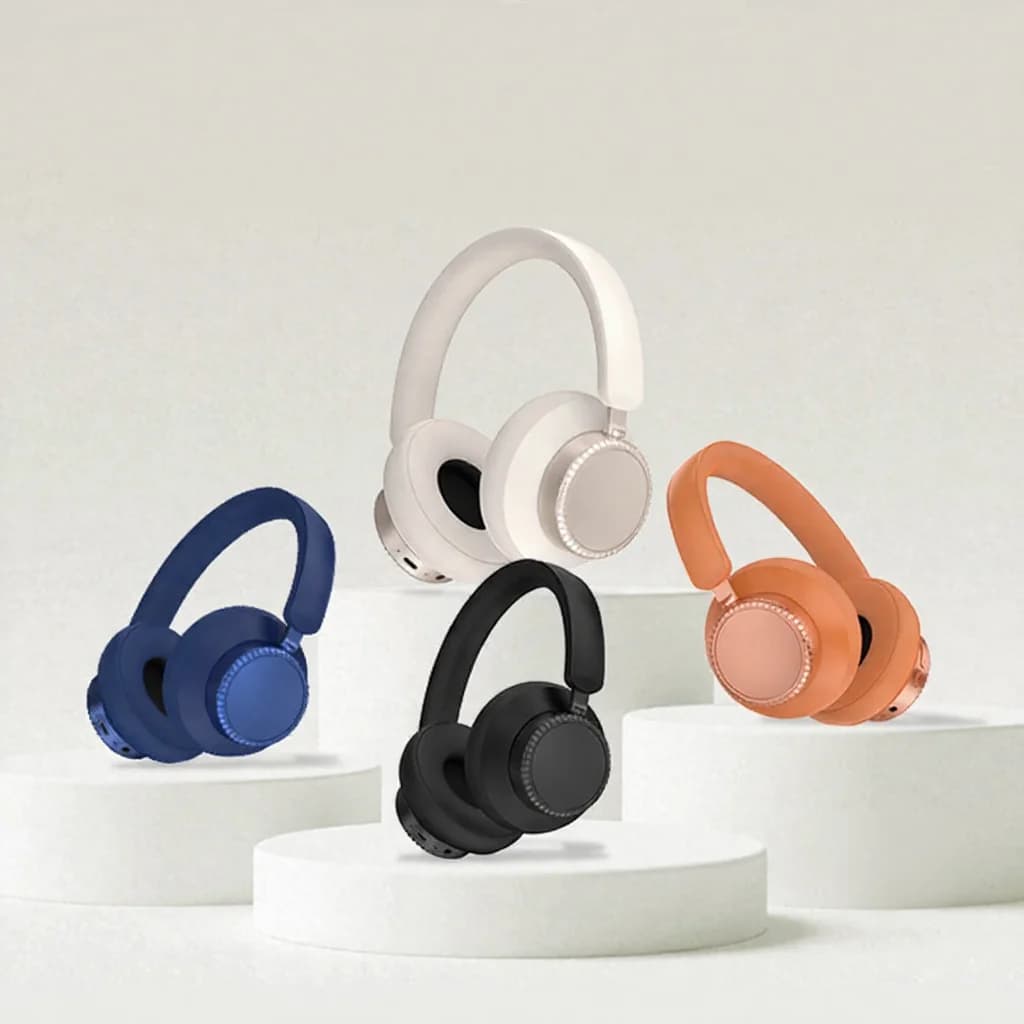 Trådlösa Bluetooth-hörlurar med aktiv brusreducering och mikrofon