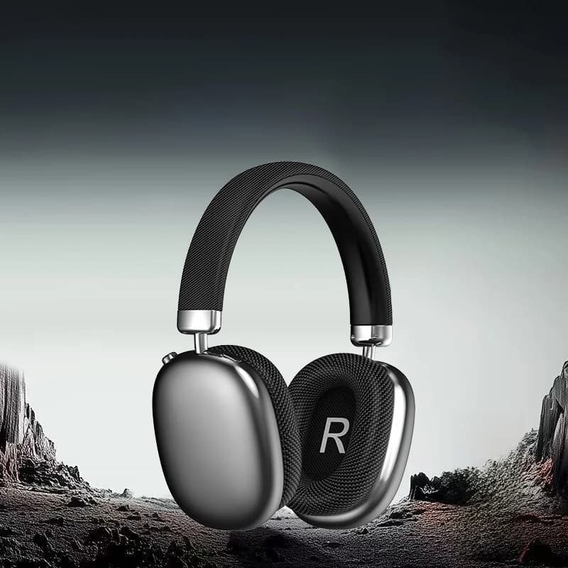 Over-ear Bluetooth-hörlurar med vridratt, FM-radio och lång batteritid