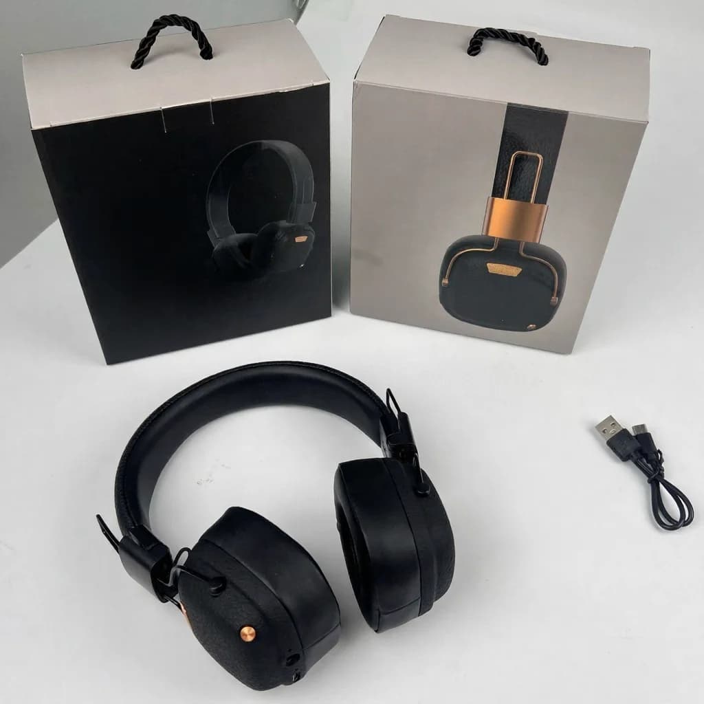 Retro öronbågar med Bluetooth, EQ-lägen och hopfällbar design