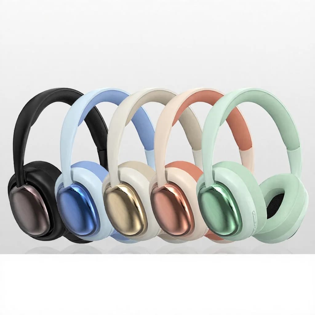 Trådlösa on-ear-hörlurar med Bluetooth 5.3 och lång batteritid