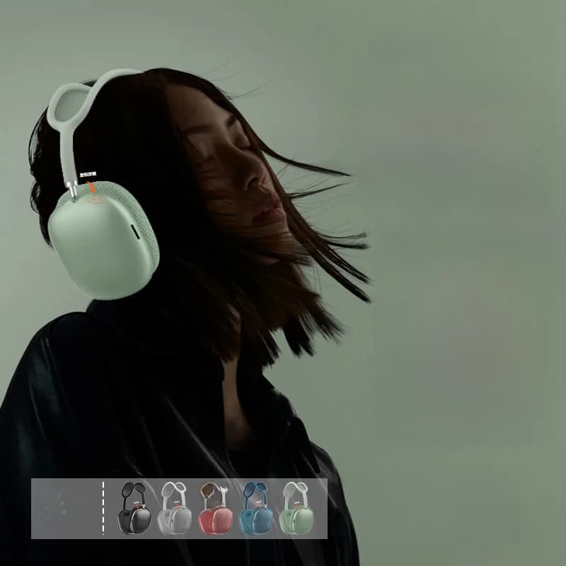 Bluetooth 5.4 on-ear-hörlurar med vridratt och FM-radio