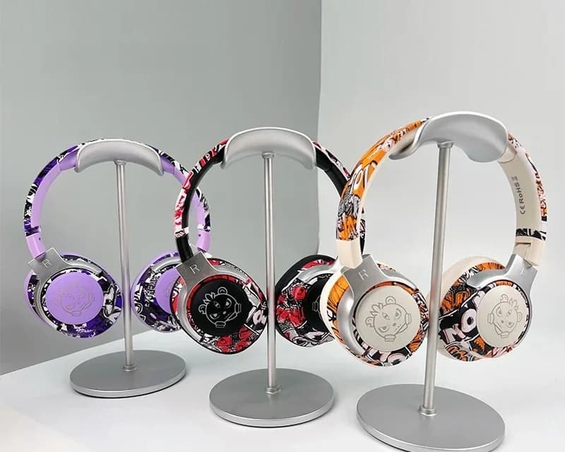 Graffiti Bluetooth-headset med RGB-belysning och mikrofon