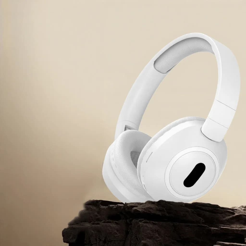 Trådlösa Bluetooth-hörlurar (över örat) med lång batteritid