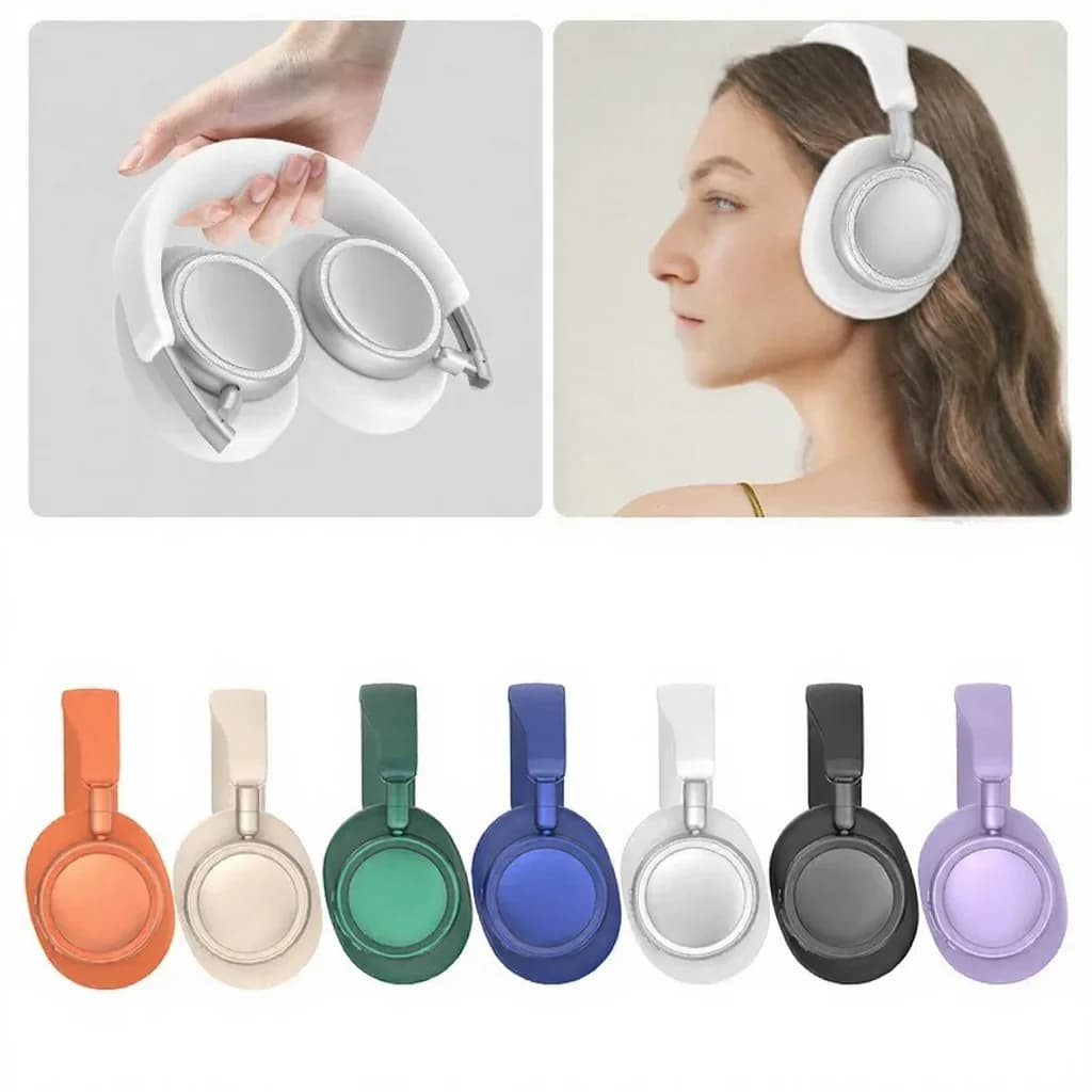 Trådlösa on-ear-hörlurar med ANC, hopfällbar design, 30 h batteri