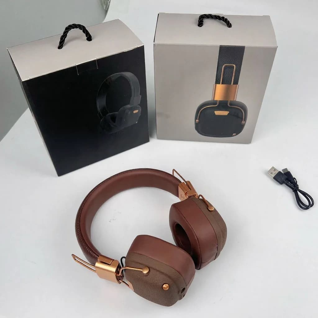 Retro öronbågar med Bluetooth, EQ-lägen och hopfällbar design