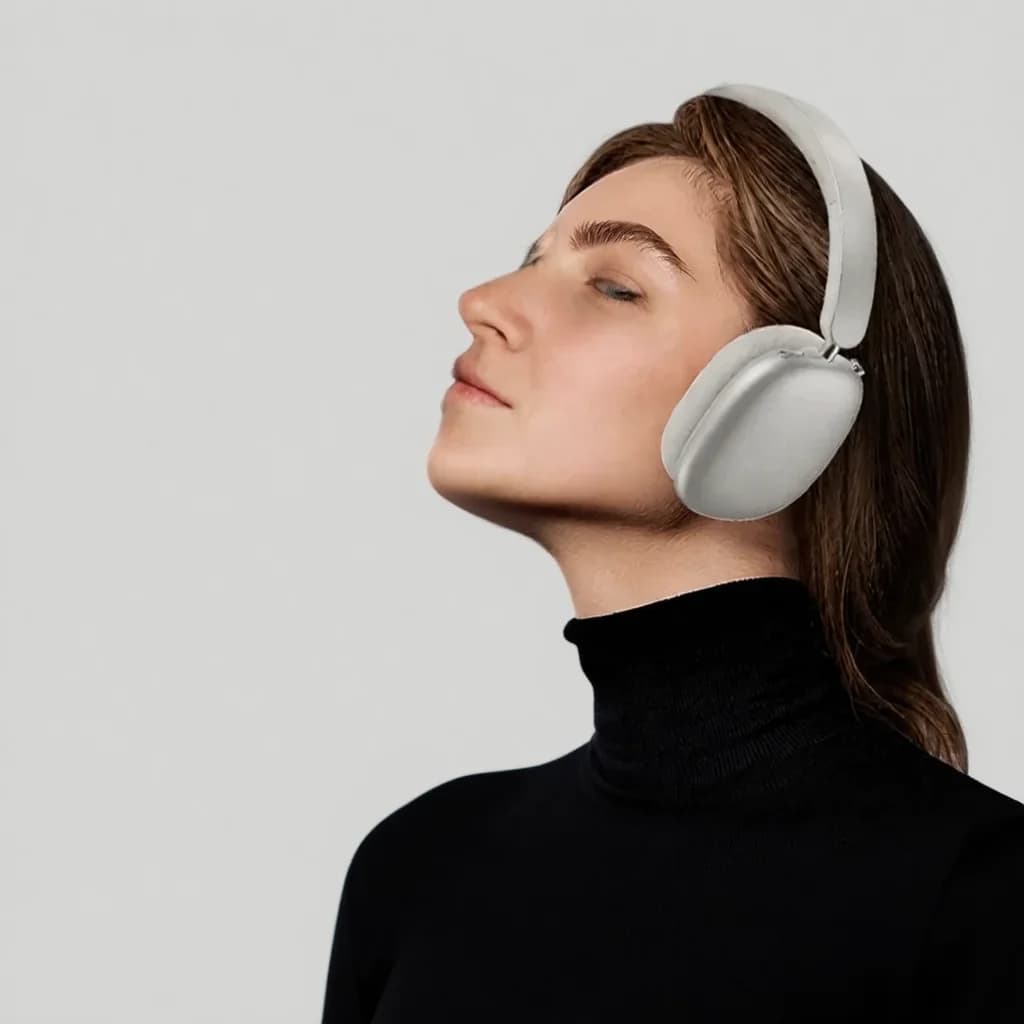 Trådlösa on-ear-hörlurar med aktiv brusreducering och lång batteritid