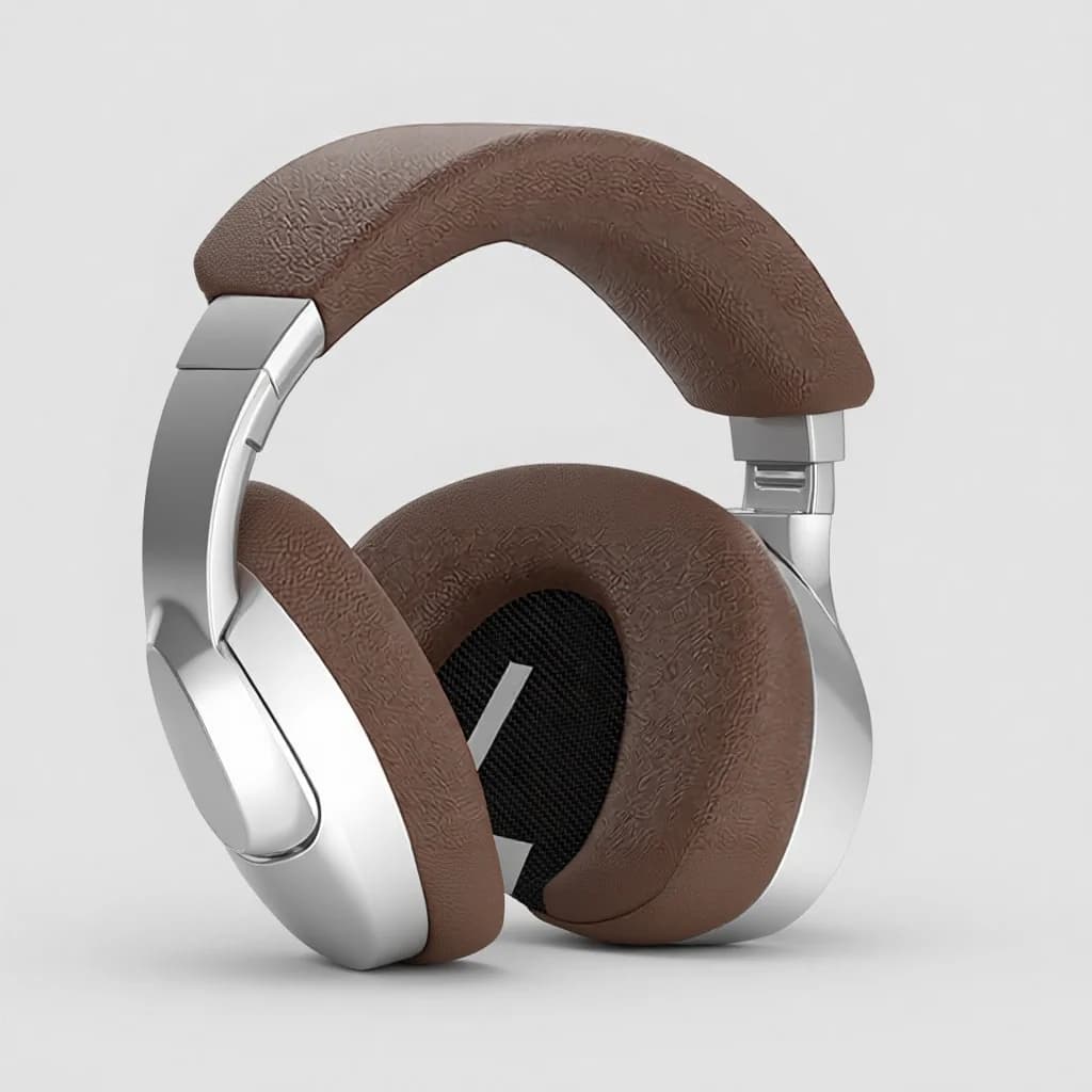 Retro trådlösa Bluetooth-hörlurar över örat med mikrofon