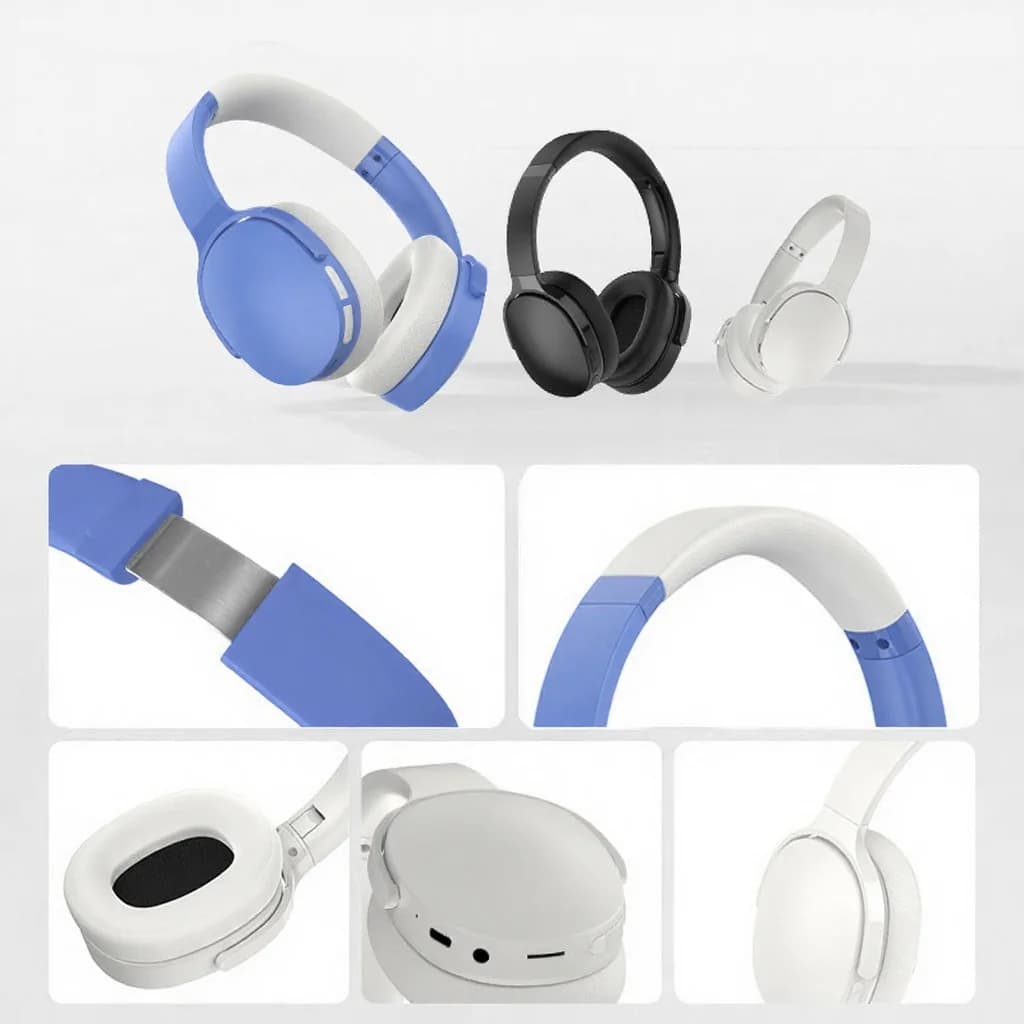 Trådlösa Bluetooth-hörlurar med FM, TF-kort, EQ-lägen och mikrofon