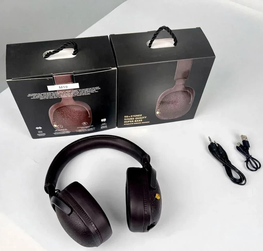 Retro trådlösa on-ear-hörlurar med Type-C-laddning och TF-kortplats