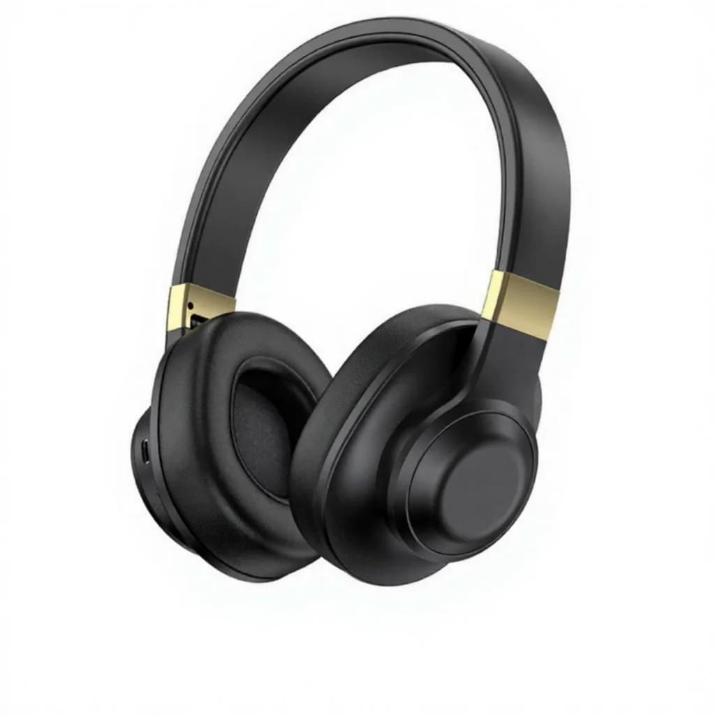 Trådlösa Bluetooth-hörlurar med djup bas och lång batteritid