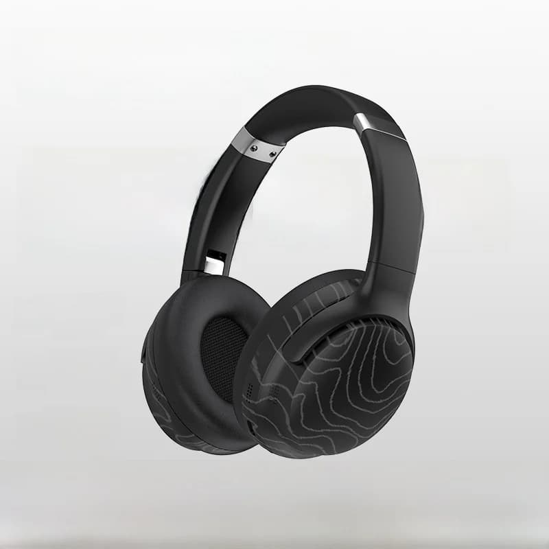 Trådlösa Bluetooth on-ear-hörlurar med FM-radio och brusreducering