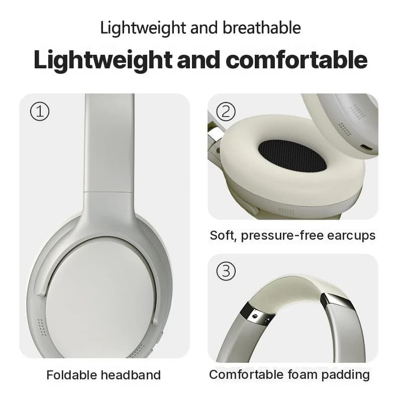 Trådlösa Bluetooth-hörlurar (over-ear) med mikrofon och flera EQ-lägen