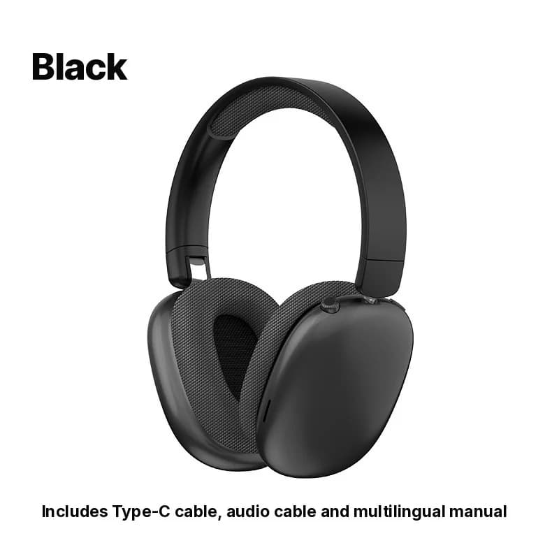Trådlösa over-ear Bluetooth-hörlurar med FM-radio och TF-kortplats