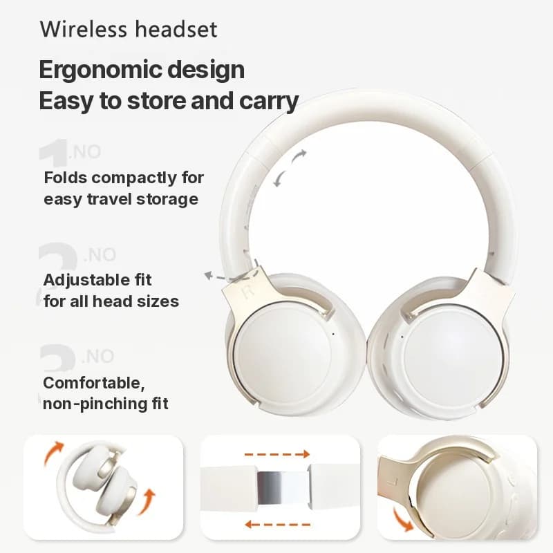Trådlösa Bluetooth-hörlurar med aktiv brusreducering