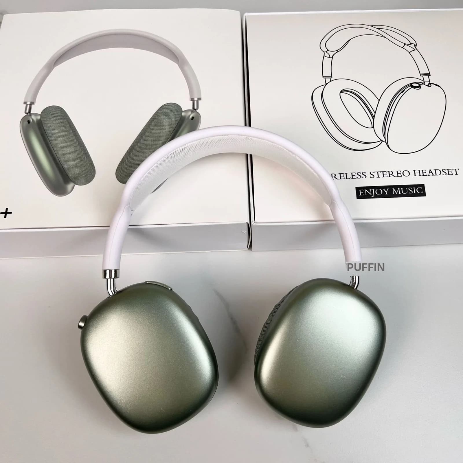 Trådlösa Bluetooth-hörlurar med FM-radio och TF-kortplats