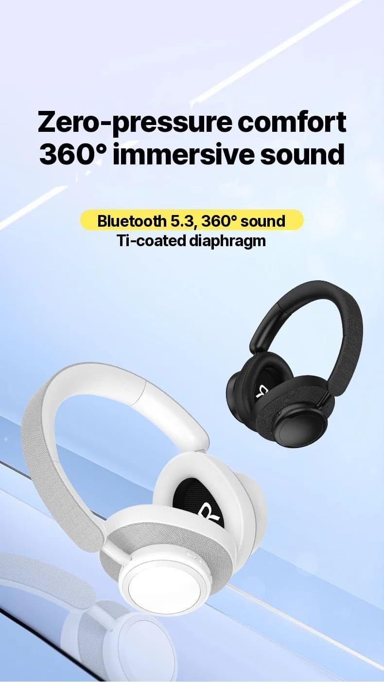 Trådlösa Bluetooth-hörlurar med tygfinish
