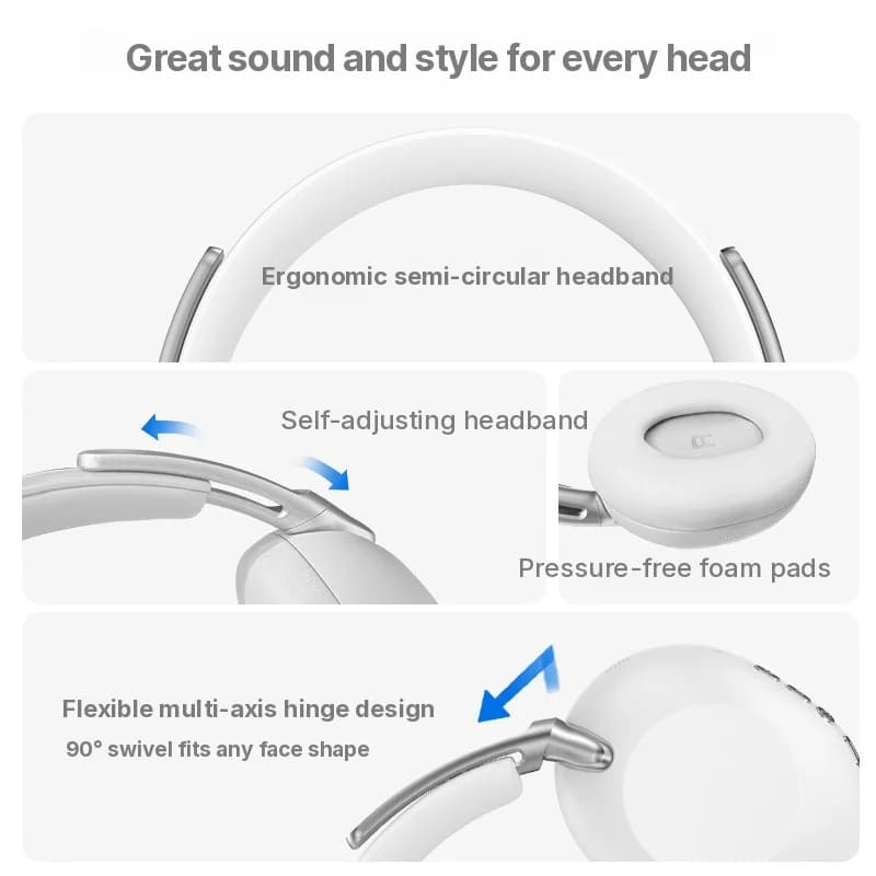 Trådlösa öronbågar med Bluetooth och aktiv brusreducering