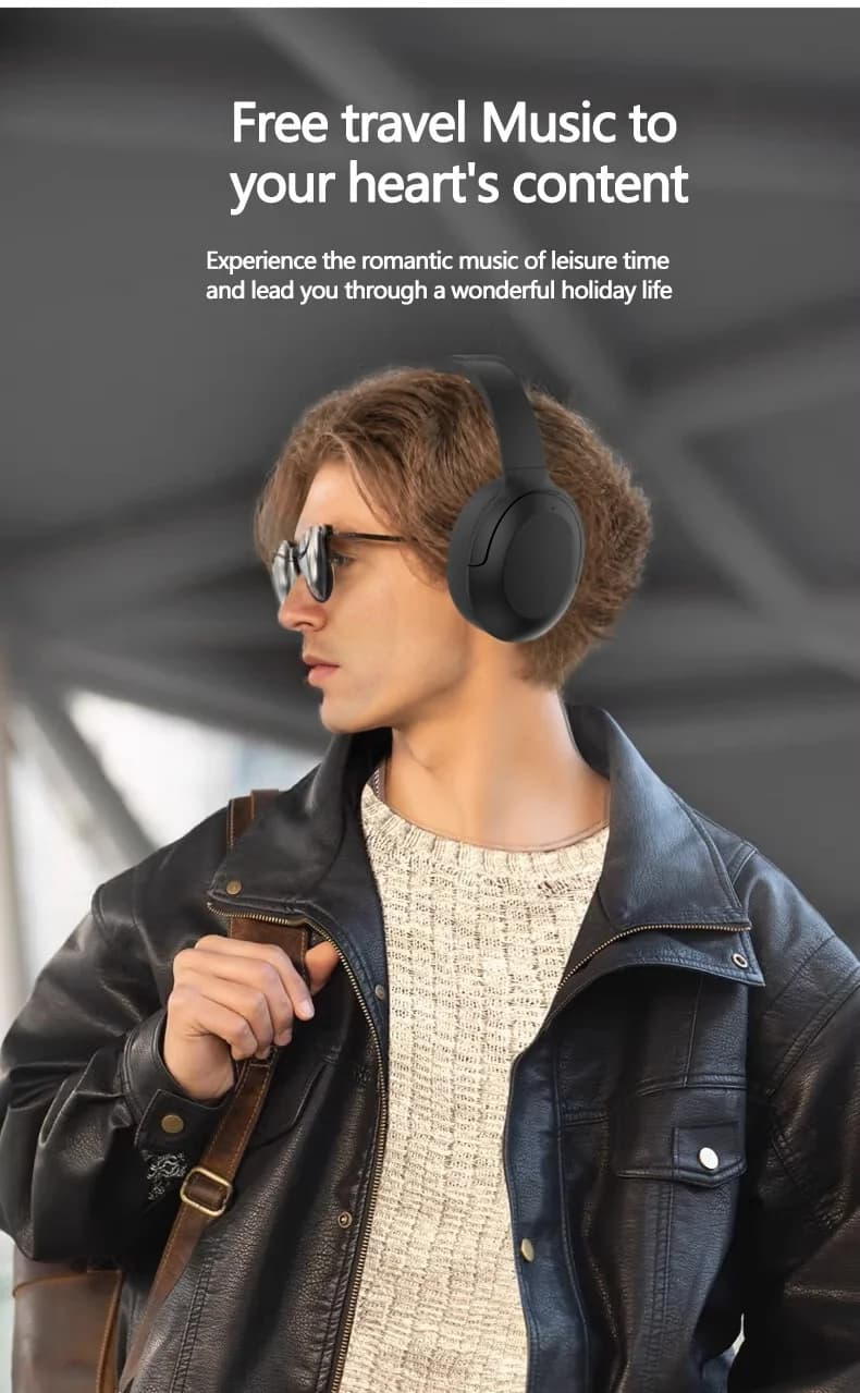 Aktiva brusreducerande Bluetooth-hörlurar över örat 5.4