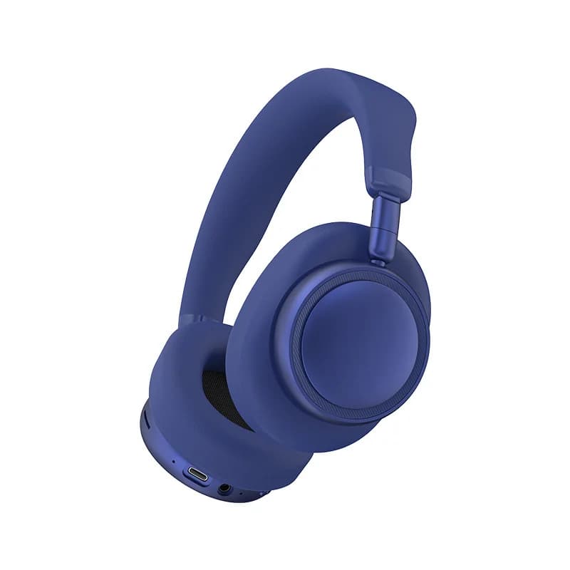 On-ear trådlösa Bluetooth-hörlurar med djup bas och Type-C-laddning