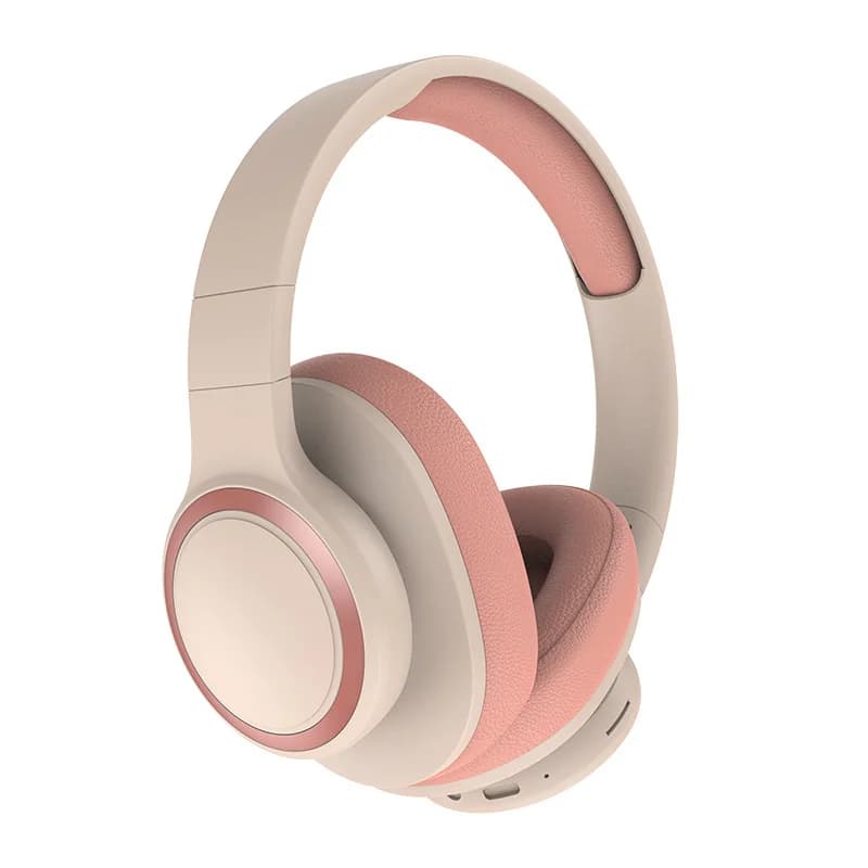 Trådlösa Bluetooth-hörlurar över örat med lång batteritid för gaming